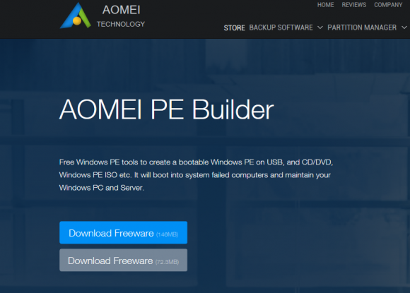 Aomei pe builder как пользоваться